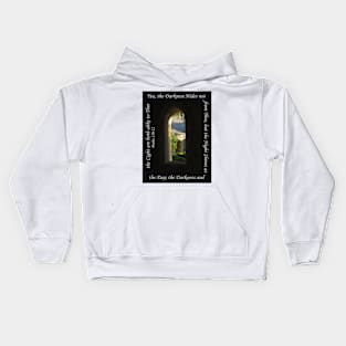 The Darkness and the Light are Both Alike to Thee Kids Hoodie